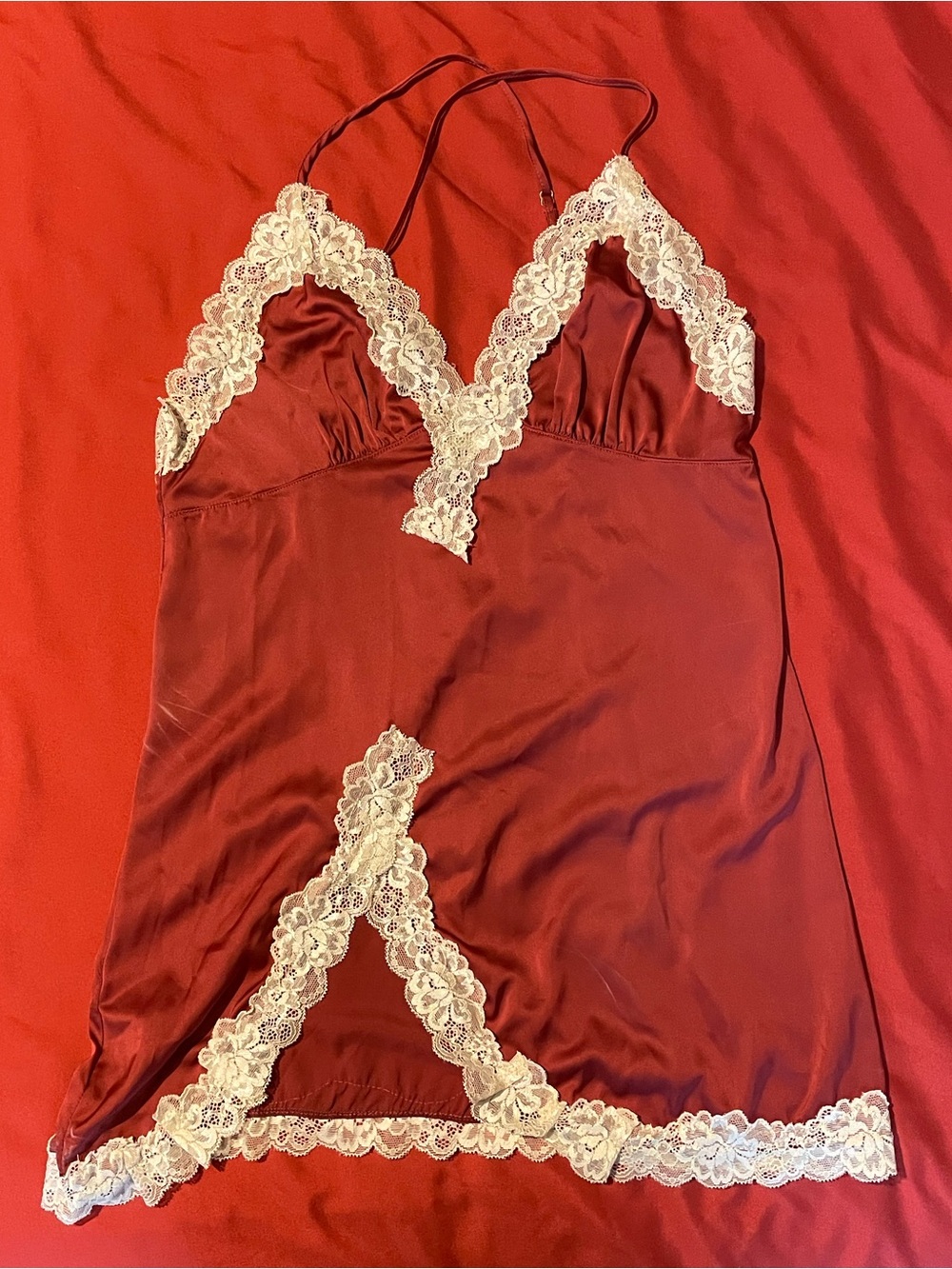 Terra Cotta Silky Camisole Slip Tank